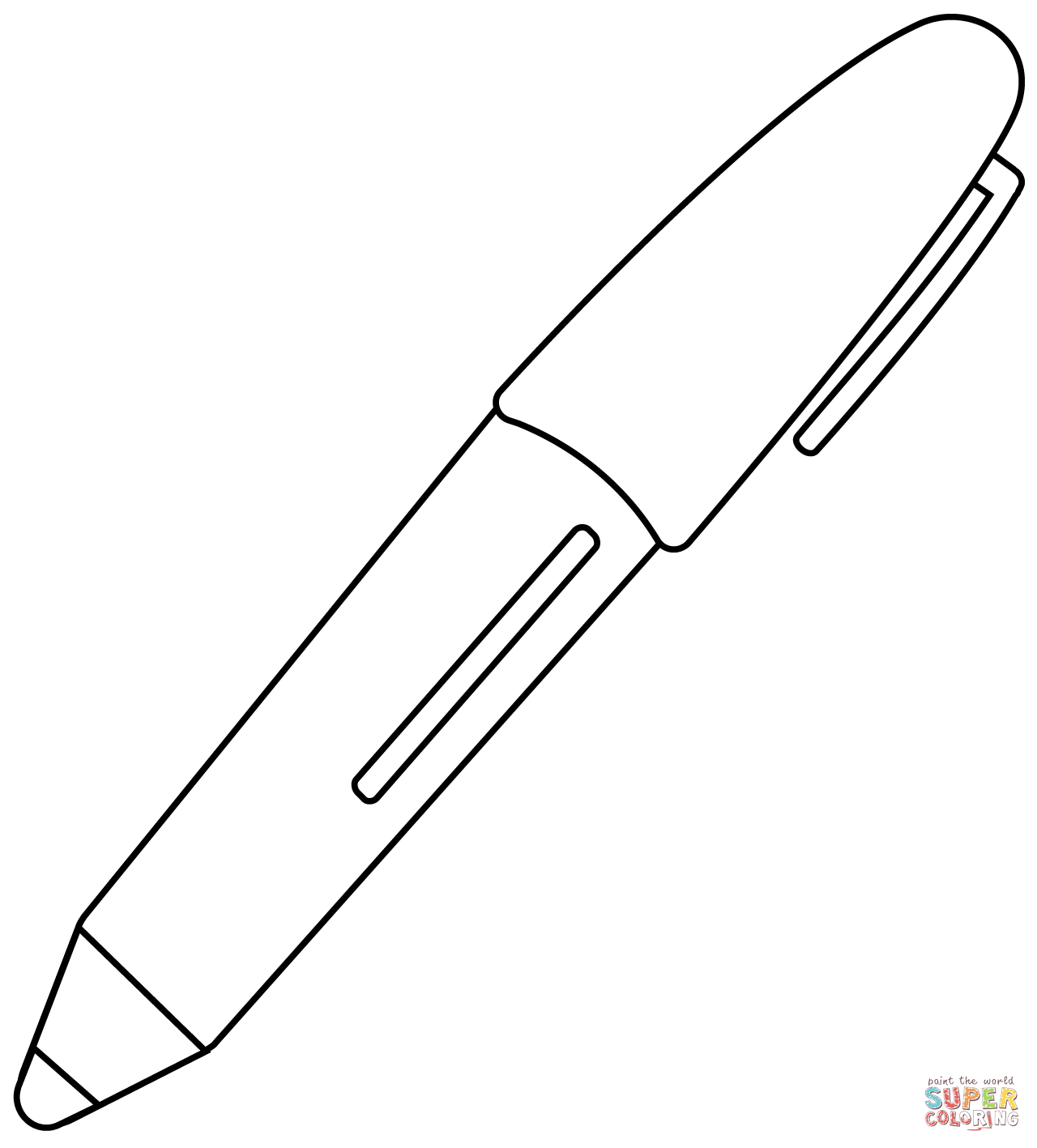 Pen emoji coloring page free printable coloring pages