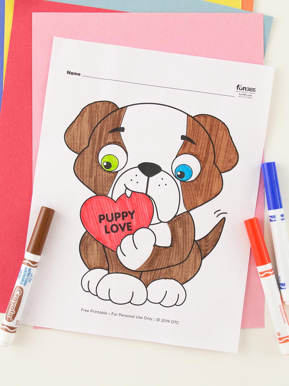Free valentines day coloring pages