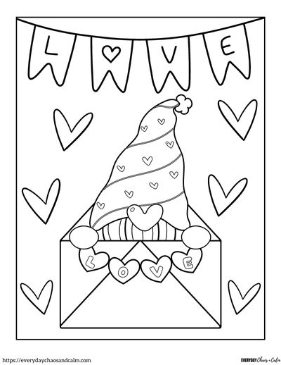 Free valentine coloring pages for kids