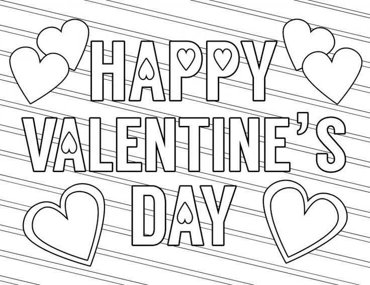 Free printable valentine coloring pages