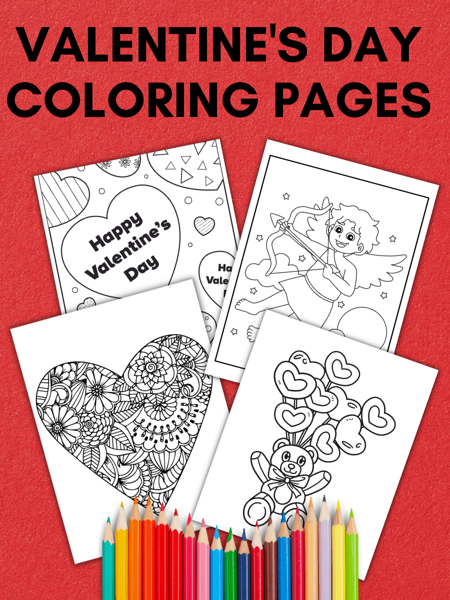 Free valentines coloring pages