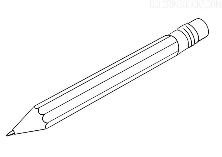 Pencil coloring page