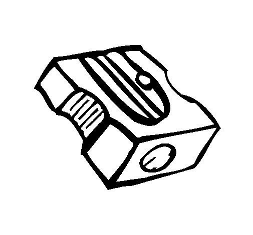 Pencil sharpener coloring page