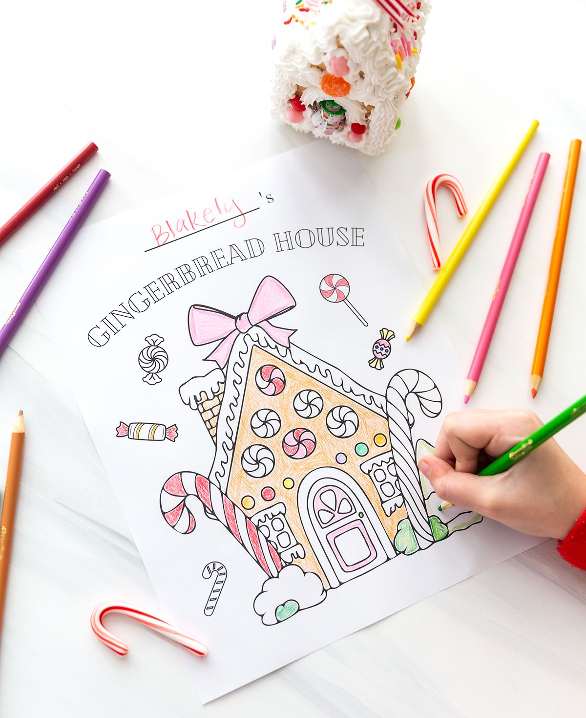 Gingerbread house coloring pages free printable pdfs