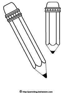 School pencils coloring page free printables