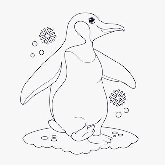 Penguin coloring sheet images