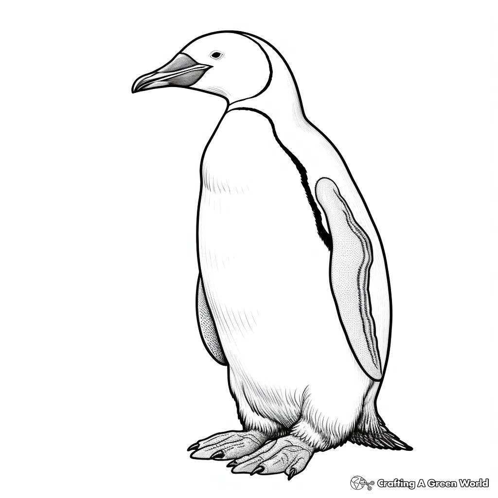 Penguin for adults coloring pages