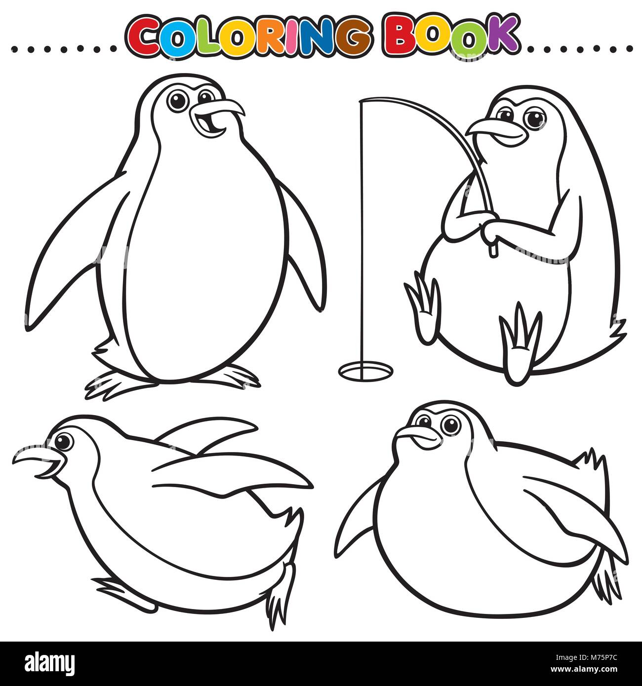 Cartoon coloring book