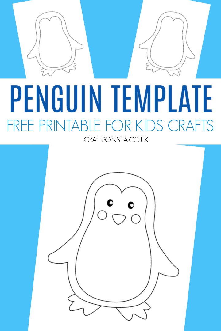 Penguin template free printable pdf