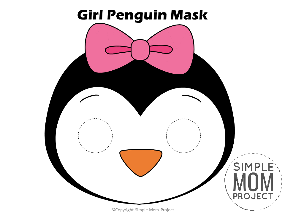 Free printable penguin mask templates penguin crafts penguin coloring pages penguin craft