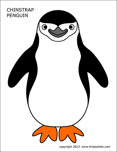 Penguin free printable templates coloring pages