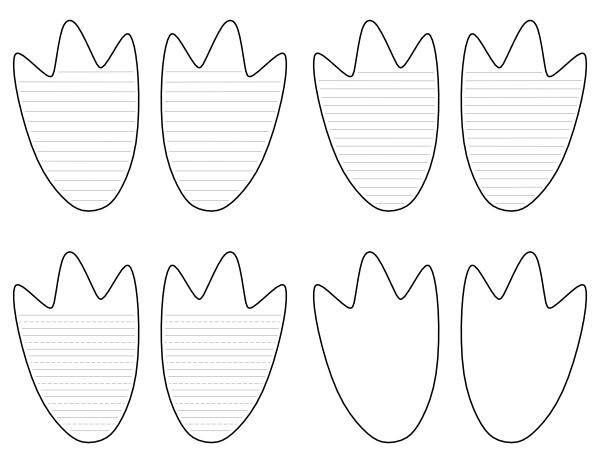 Free printable penguin feet