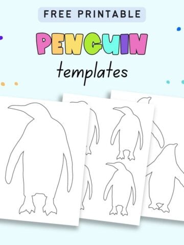 Free printable penguin craft cut paste penguin