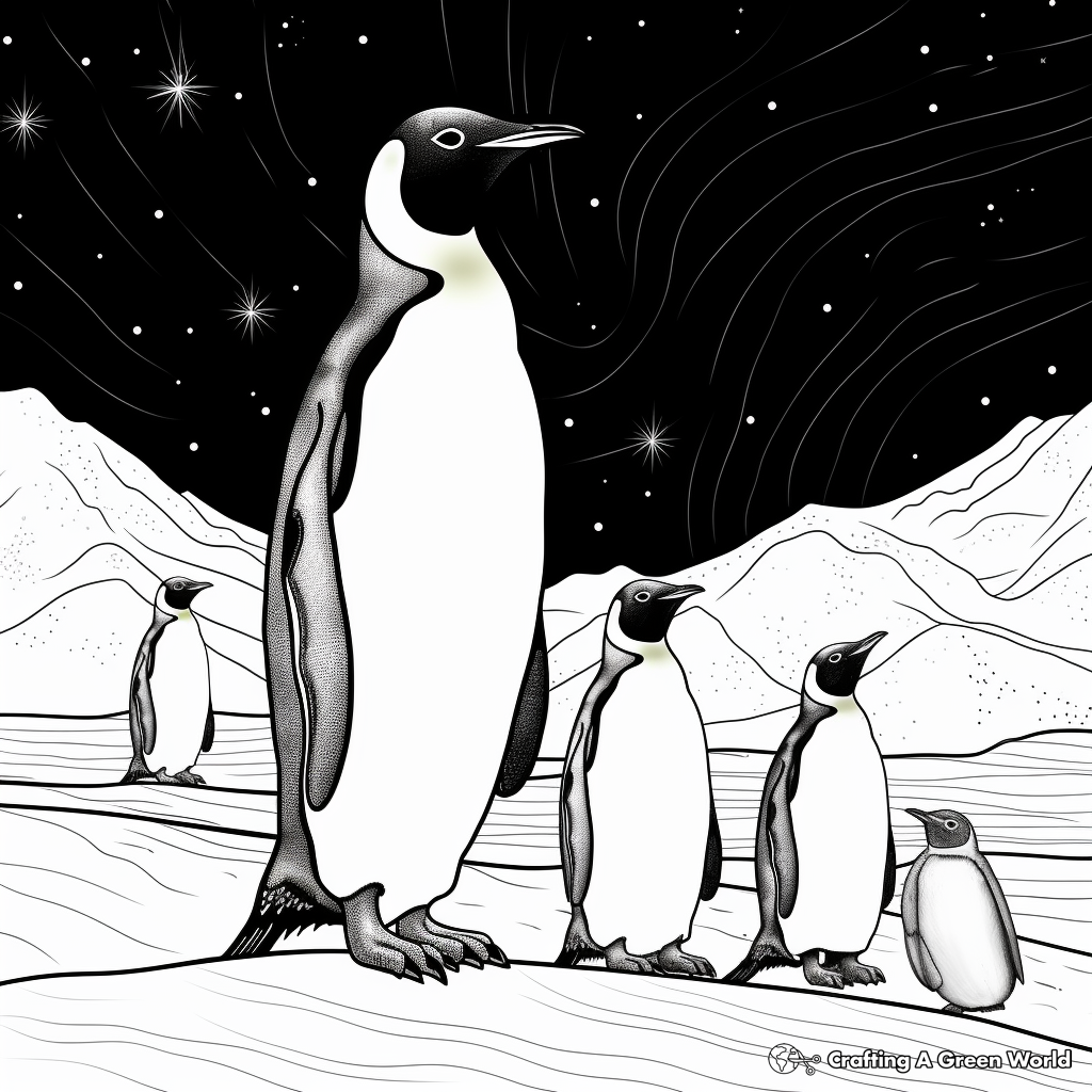 Penguin for adults coloring pages