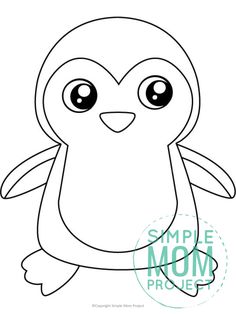 Arctic penguin coloring pages