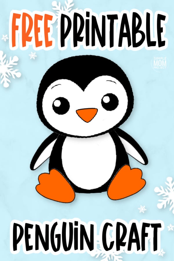 Free printable penguin craft for kids with penguin templates â simple mom project