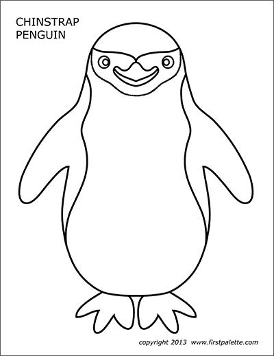 Penguin free printable templates coloring pages