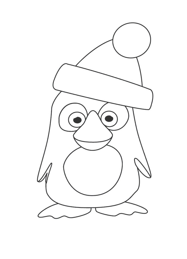 Free printable penguin coloring pages for kids