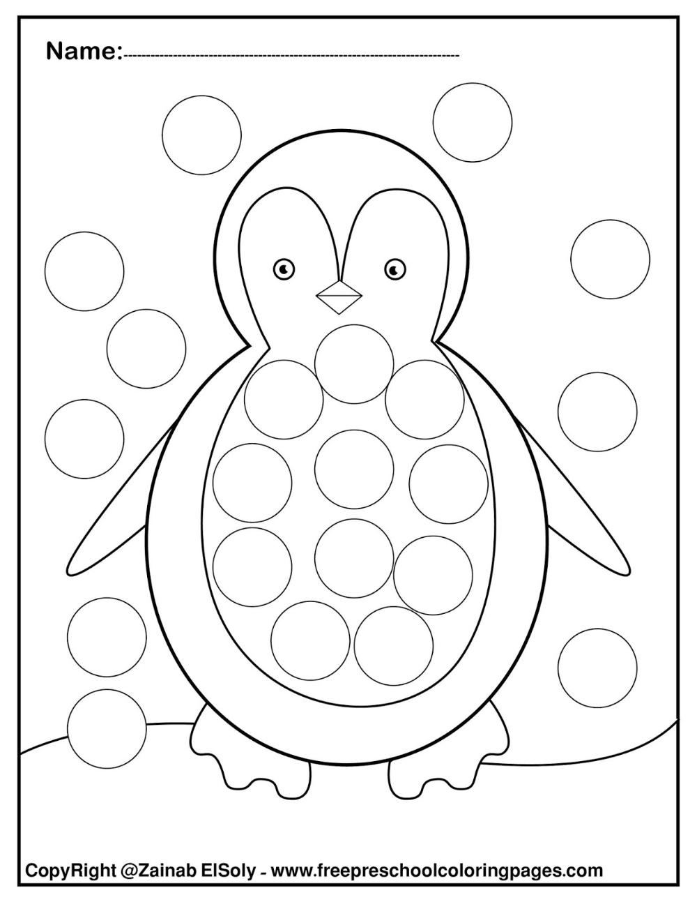 Set of winter dot marker free pages for kids f penguin crafts dot marker activities dot markers