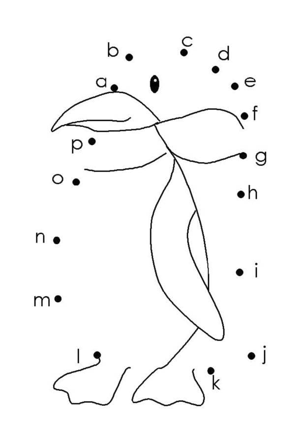 Coloring page penguin