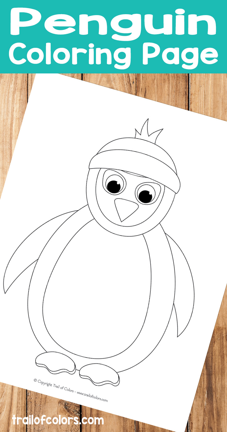 Penguin coloring page