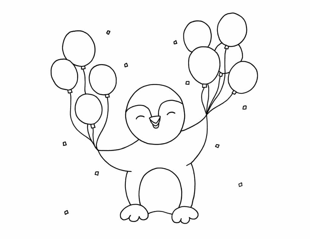 Free penguin coloring pages â the hollydog blog