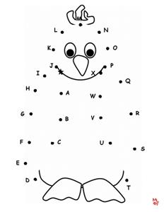 Penguin abc dot to dot print th