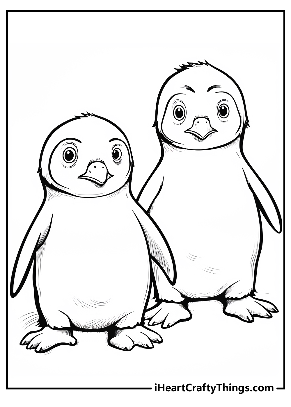 Penguin coloring pages free printables