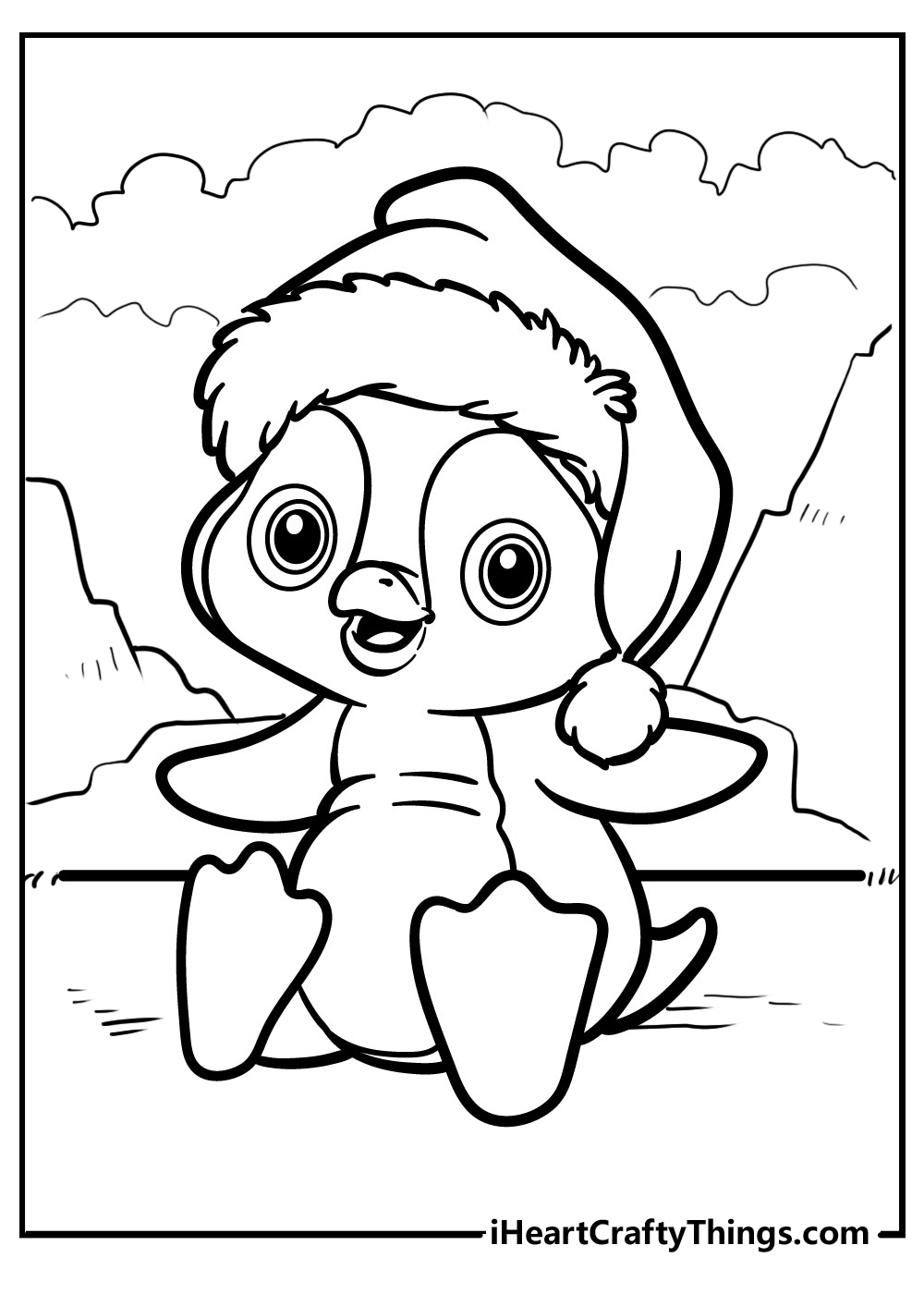 Penguin coloring pages free printables