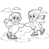 Penguin coloring pages