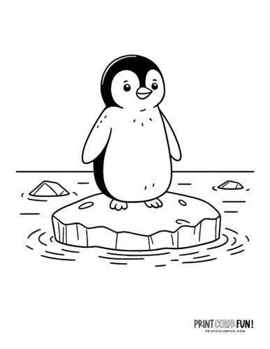 Penguin clipart coloring pages create a flurry of wintertime fun with crafts activities at