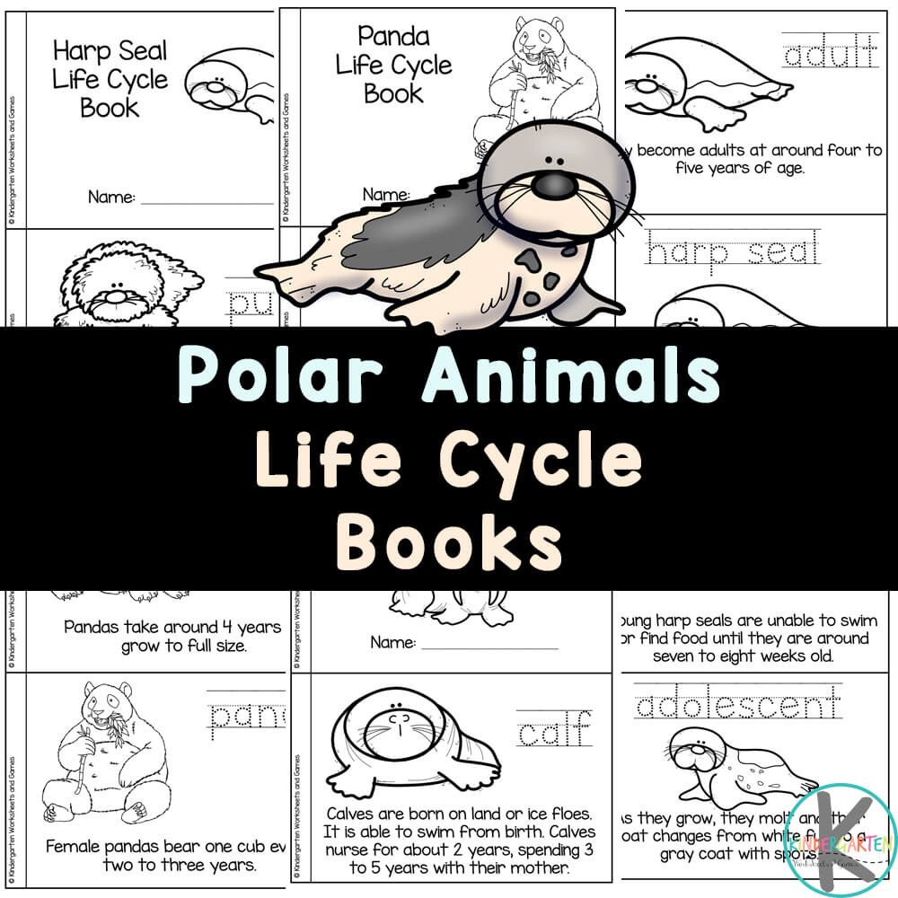 Free mammal animals for kids life cycle printable books