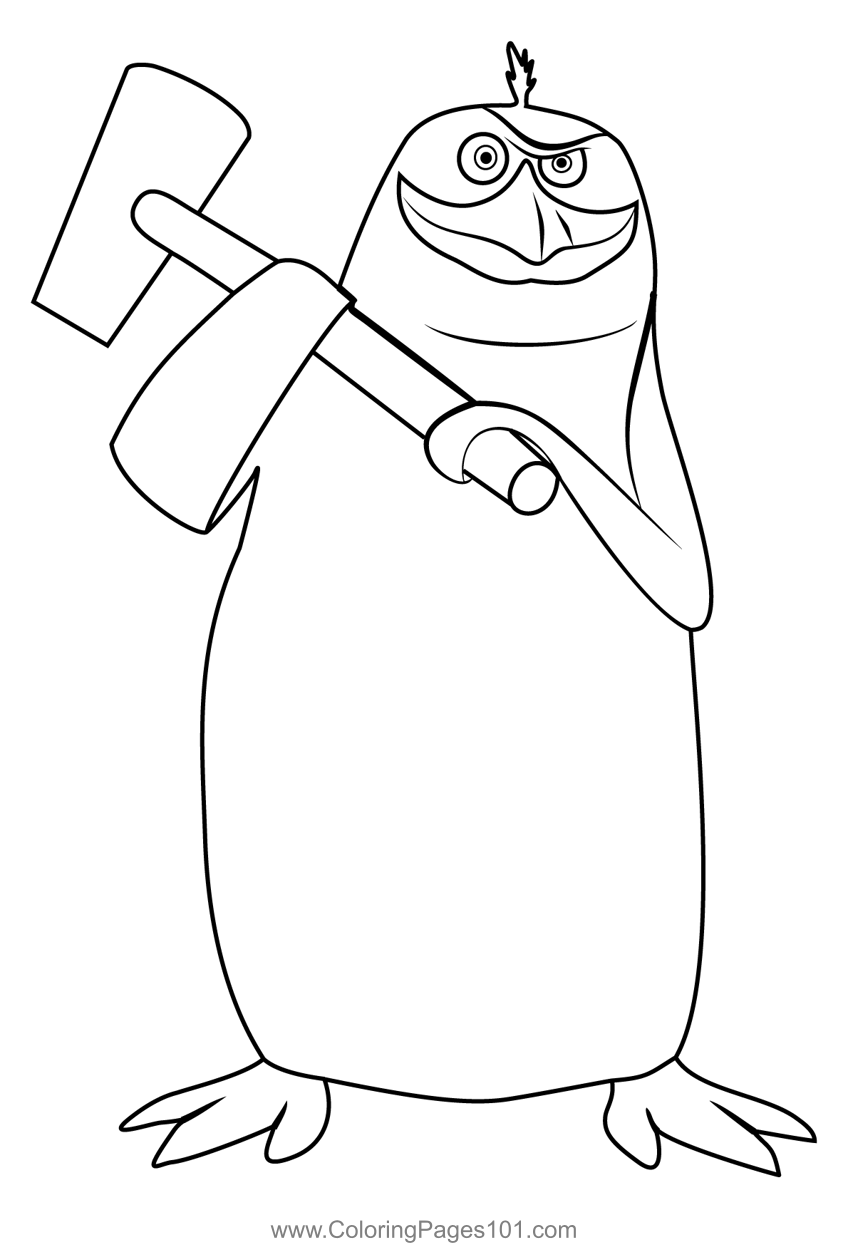 Rico coloring page coloring pages penguins of madagascar coloring pages for kids