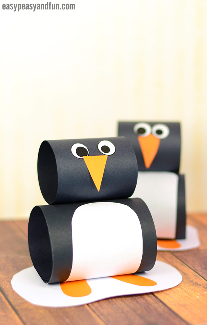 Paper penguin craft
