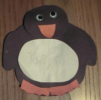 Easy penguin craft