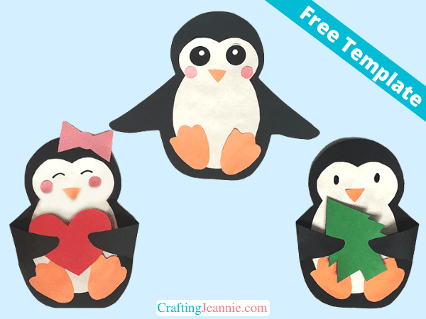 Penguin craft free template