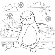 Penguins coloring pages free coloring pages