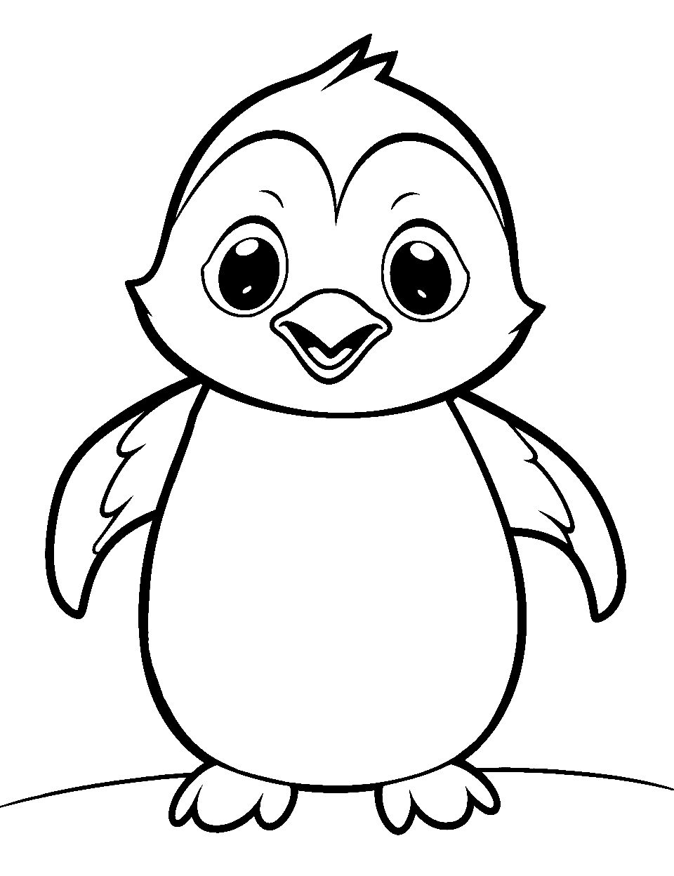 Penguin coloring pages free printable sheets