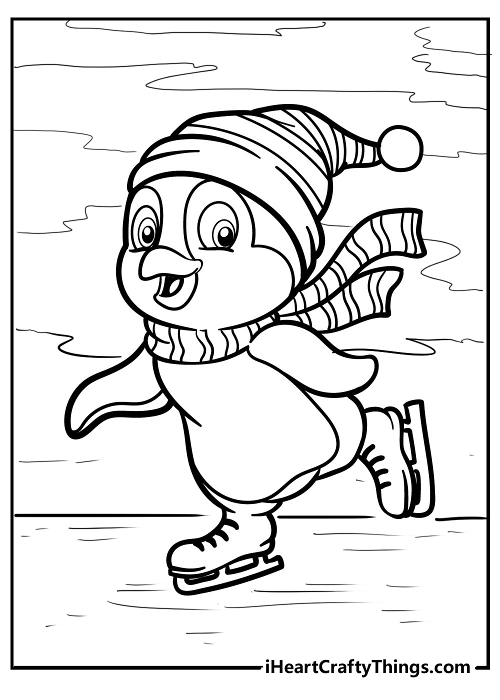 Penguin coloring pages free printables