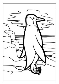 Explore the aquatic world of penguins with our printable coloring pages pdf