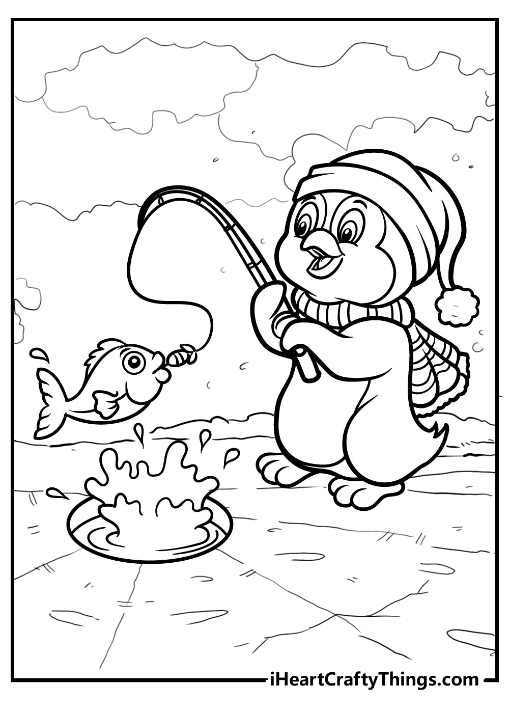 Penguin coloring pages free printables