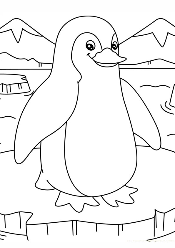 Coloring pages free printable penguin coloring pages pdf