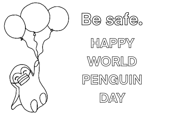 Penguin coloring page penguins international