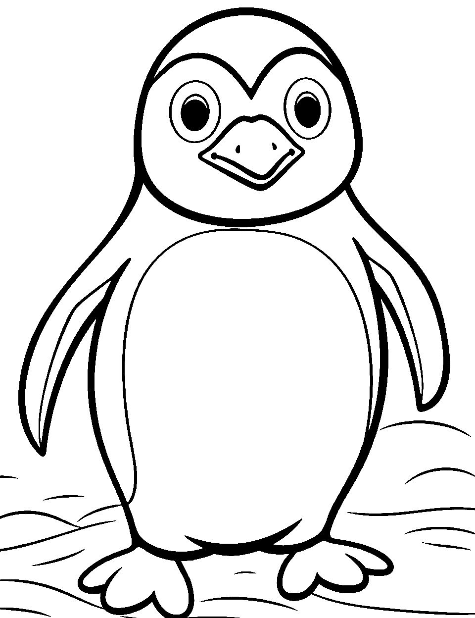 Penguin coloring pages free printable sheets