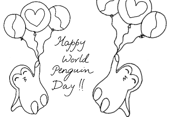 Penguin coloring page penguins international