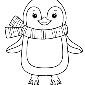 Penguin coloring pages printable for free download