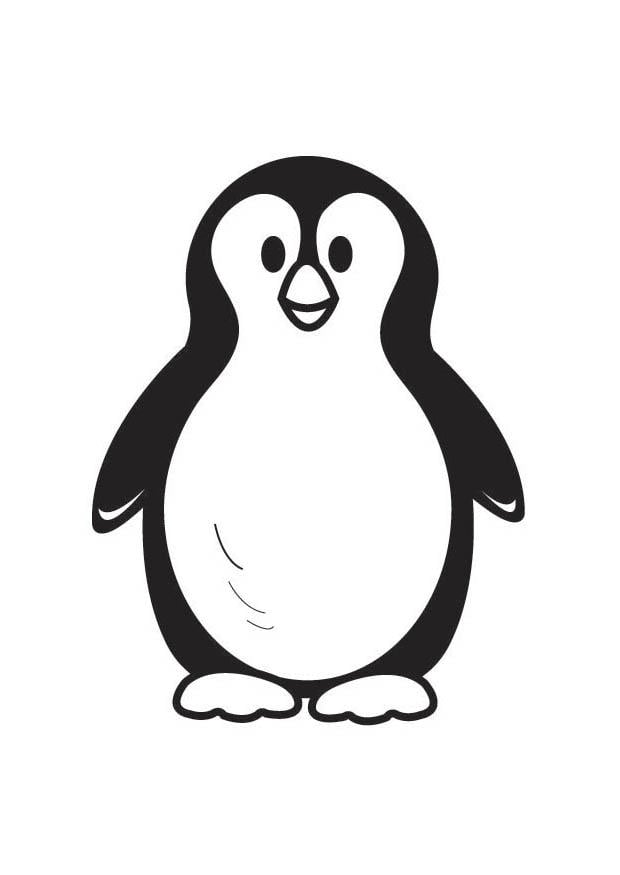 Coloring page penguin