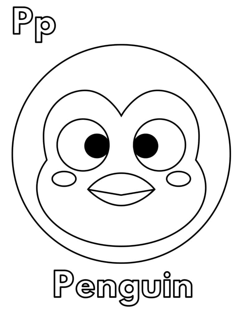 Free penguin coloring pages for kids