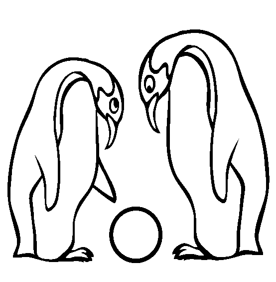 King penguin coloring page