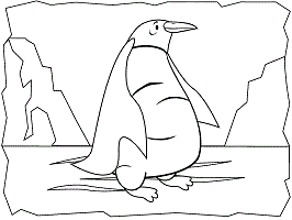 Penguins coloring pages and printable activities